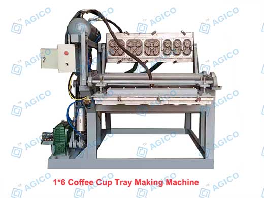1-6 Coffee Cup Tray Making Machine