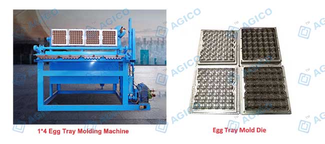 1*4 Egg Tray Mold for Production Line