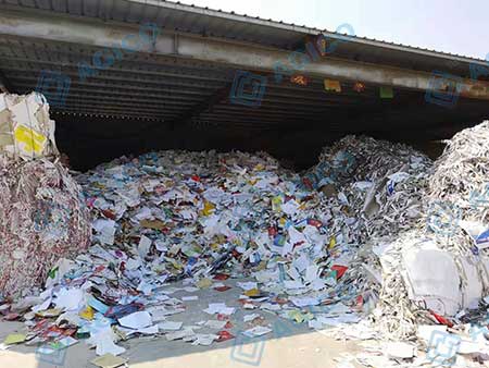 Waste paper for pulp making