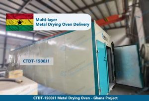 CTDT 1500J1 Metal Drying Oven Delivery to Ghana