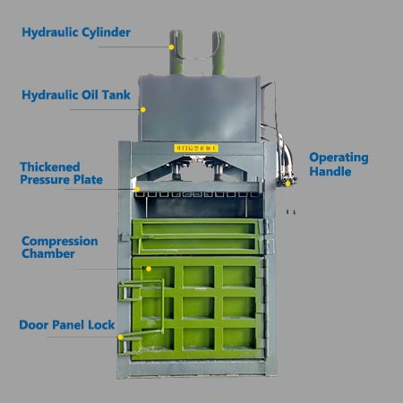 Waste Paper Baler Machine Structure